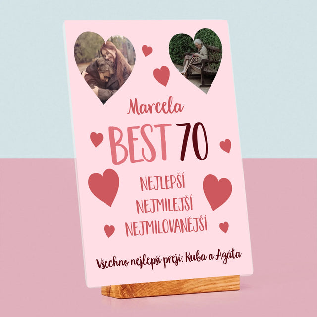 Fotokoláž: Best 70 - Tisk Na Akrylovém Skle