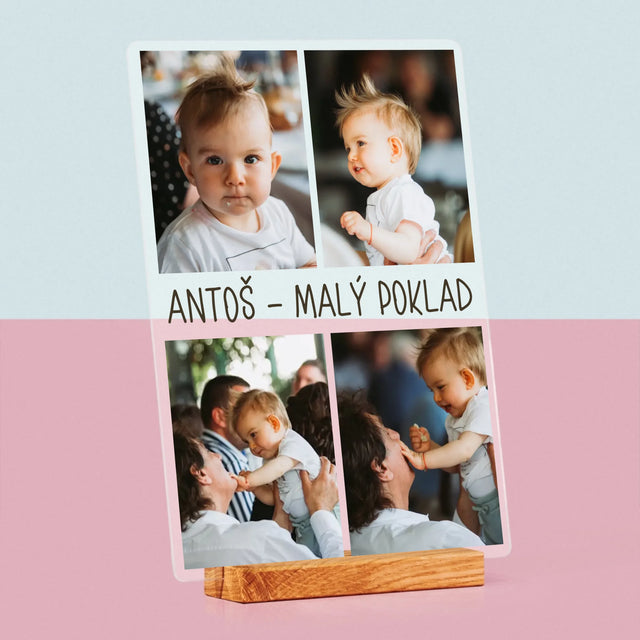 Fotokoláž: Fotografie S Dítětem - Tisk Na Akrylovém Skle