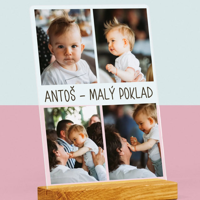 Fotokoláž: Fotografie S Dítětem - Tisk Na Akrylovém Skle