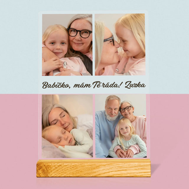 Fotokoláž: Fotky Pro Babičku - Tisk Na Akrylovém Skle
