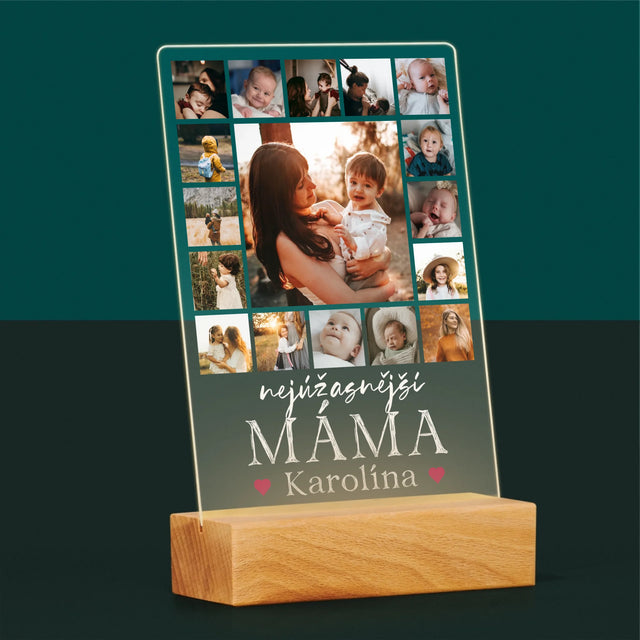 Fotokoláž: Nejúžasnější Máma - Tisk Na Akrylovém Skle