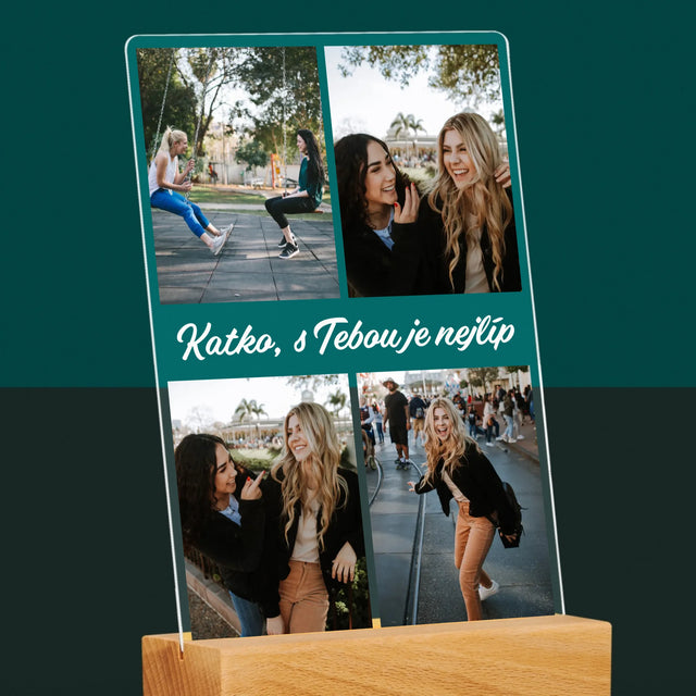 Fotokoláž: Fotky Pro Kamarádku - Tisk Na Akrylovém Skle