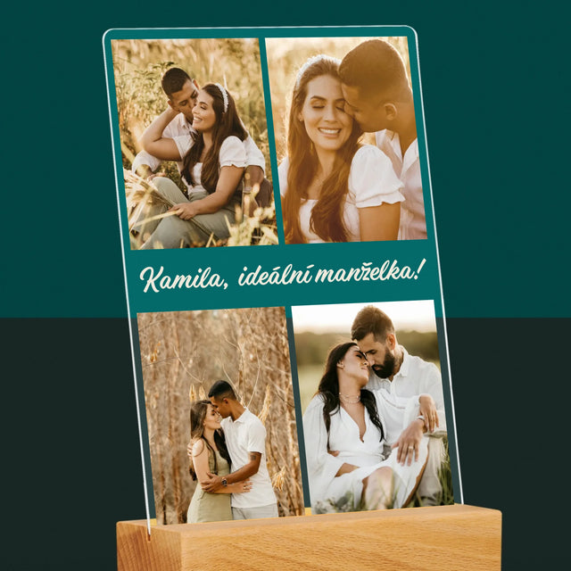Fotokoláž: Fotky Pro Manželku - Tisk Na Akrylovém Skle