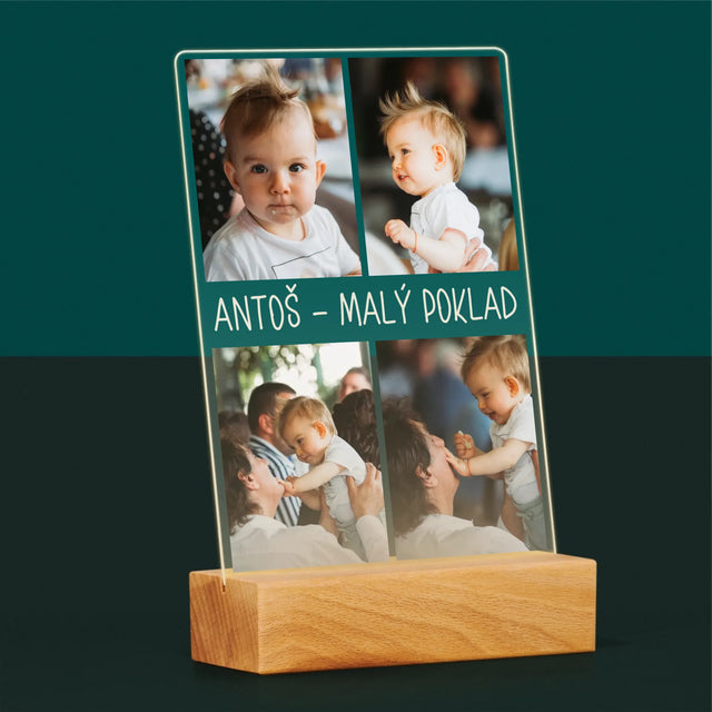 Fotokoláž: Fotografie S Dítětem - Tisk Na Akrylovém Skle