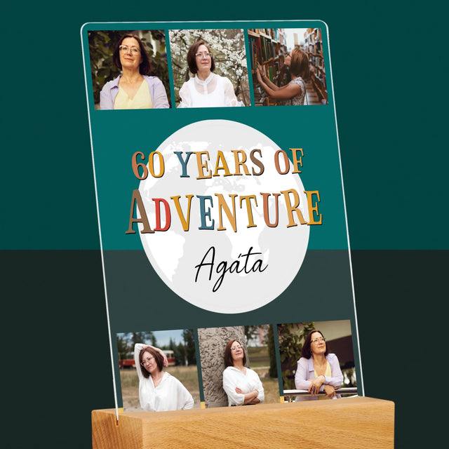 Fotokoláž: 60 Years Of Adventure - Tisk Na Akrylovém Skle