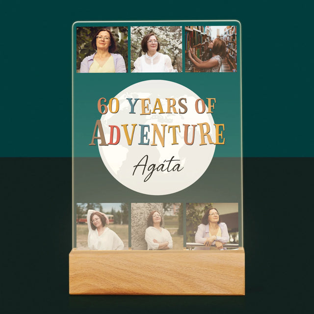 Fotokoláž: 60 Years Of Adventure - Tisk Na Akrylovém Skle