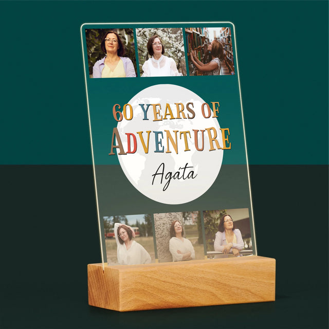Fotokoláž: 60 Years Of Adventure - Tisk Na Akrylovém Skle