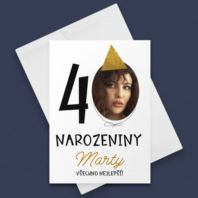 Fotka S Textem: 40. Narozeniny Čepička - Přání