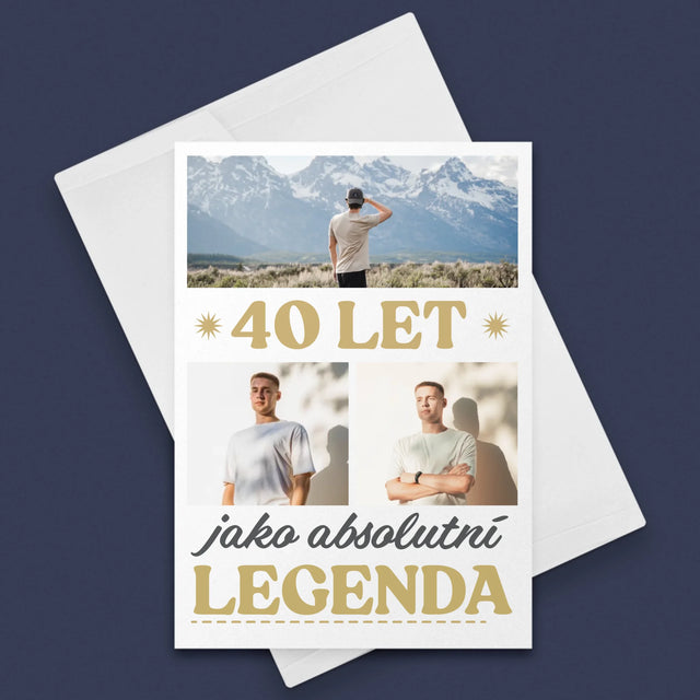 Fotokoláž: 40 Let Jako Legenda - Přání