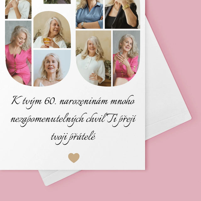 Tvar Z Fotek: Přání K 60. Narozeninám - Přání