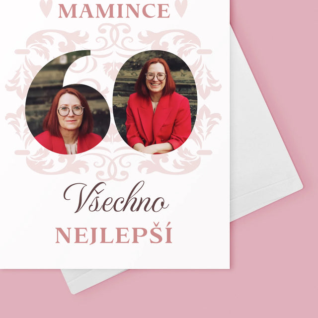 Slovo Z Fotek: Drahé Mamince K Jejím 60. Narozeninám - Přání