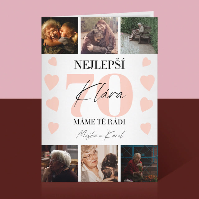 Fotokoláž: Nejlepší 70 - Přání