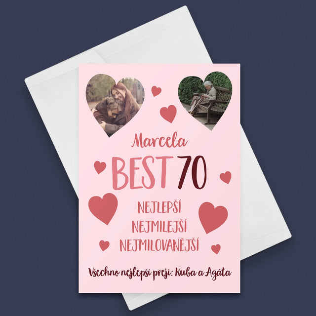 Fotokoláž: Best 70 - Přání