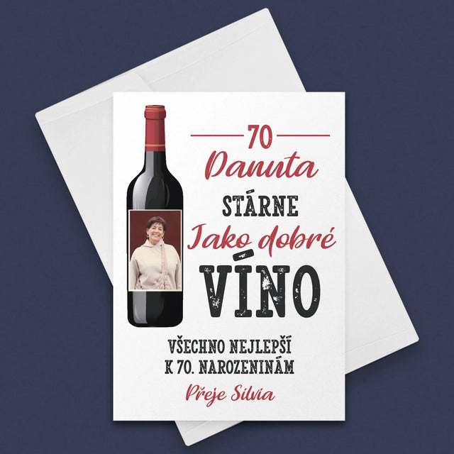 Fotka S Textem: Jako Dobré Víno - Přání