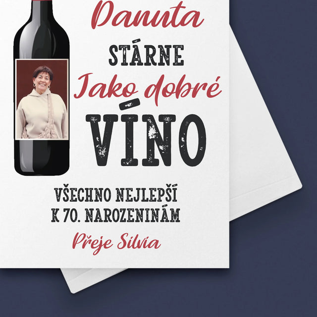 Fotka S Textem: Jako Dobré Víno - Přání