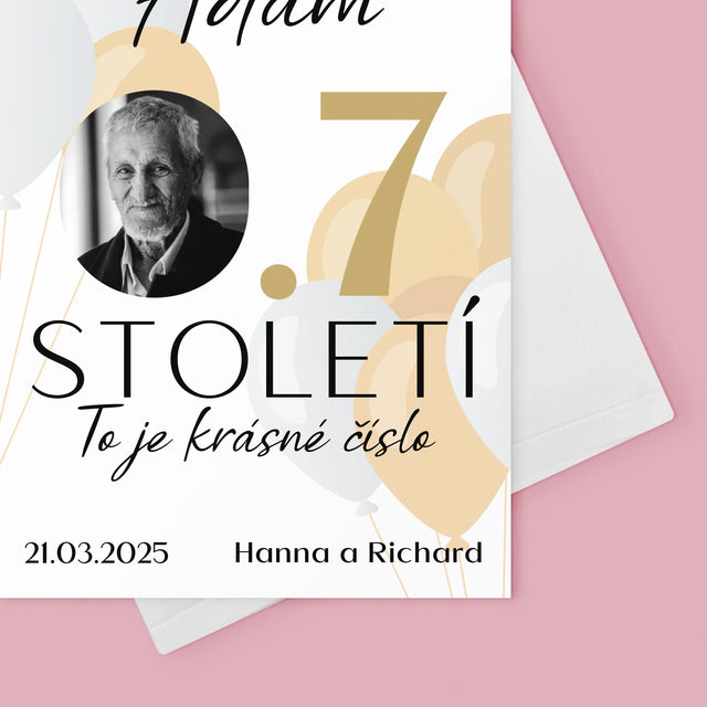 Fotka S Textem: 0,7 Století - Přání