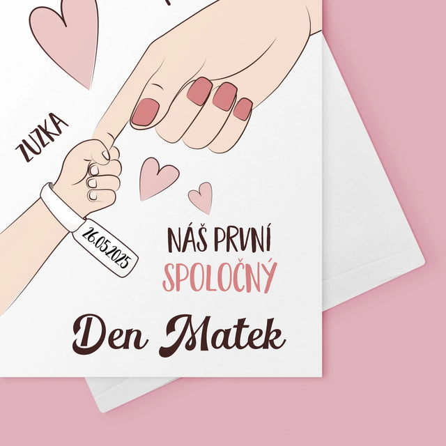 Jméno A Nápis: První Společný Den Matek - Přání