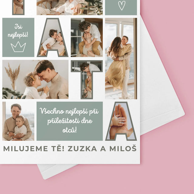 Fotokoláž: Táta Dlaždice - Přání