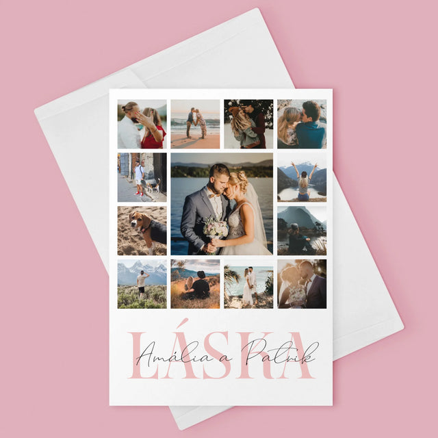 Fotokoláž: Láska Jména - Přání
