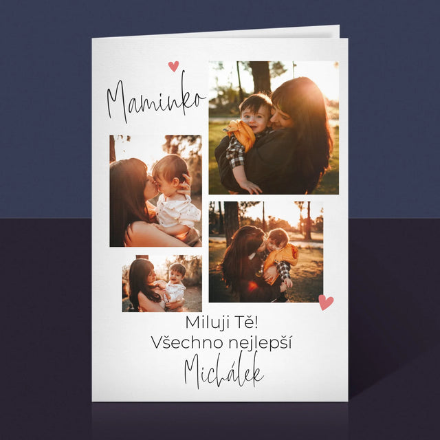 Fotokoláž: Maminko Miluji Tě - Přání