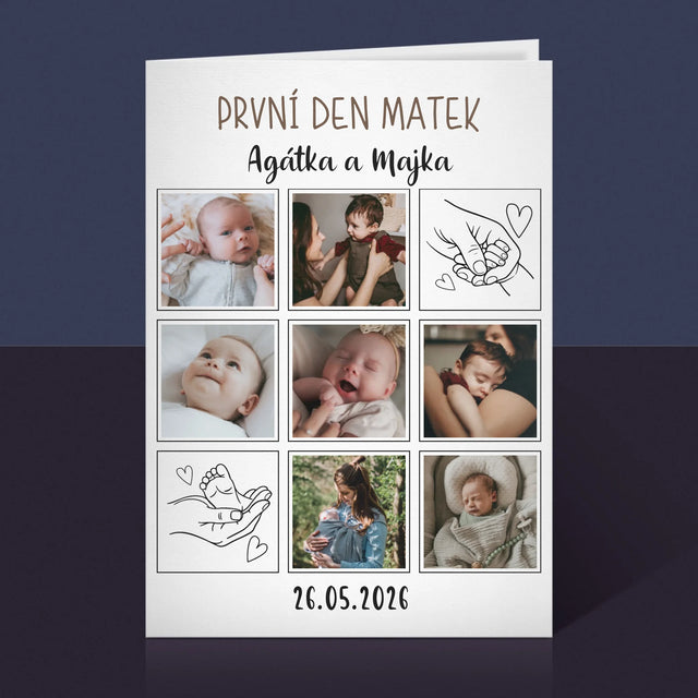 Fotokoláž: První Den Matek Kresby - Přání