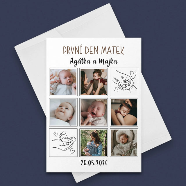 Fotokoláž: První Den Matek Kresby - Přání