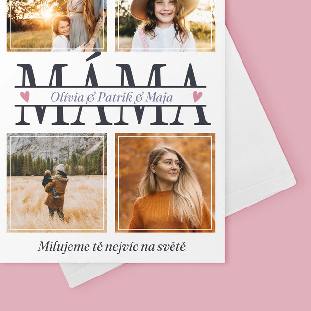Fotokoláž: Máma Jména - Přání