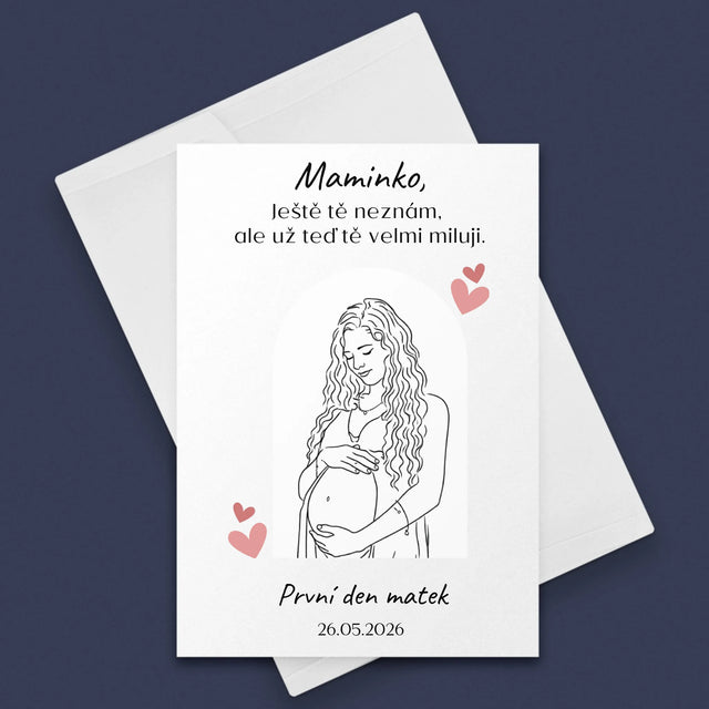 Fotka S Textem: Lineart Pro Maminku - Přání