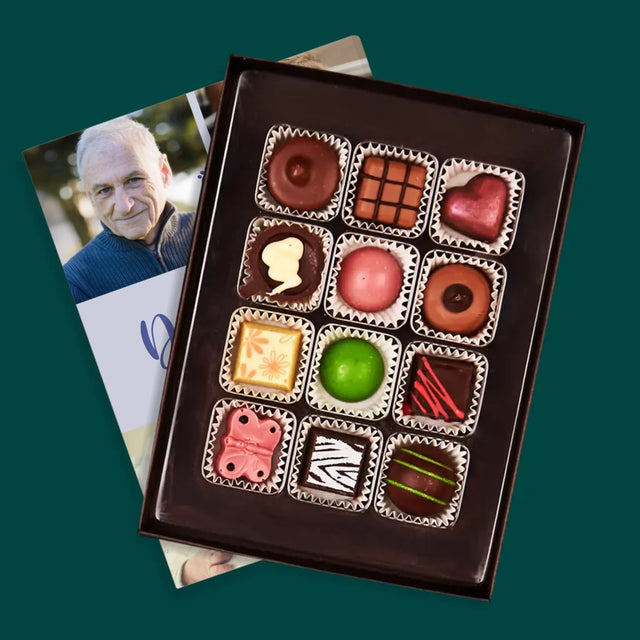 Fotokoláž: První Den Dědečka - Pralinky