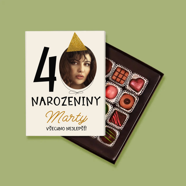 Fotka S Textem: 40. Narozeniny Čepička - Pralinky