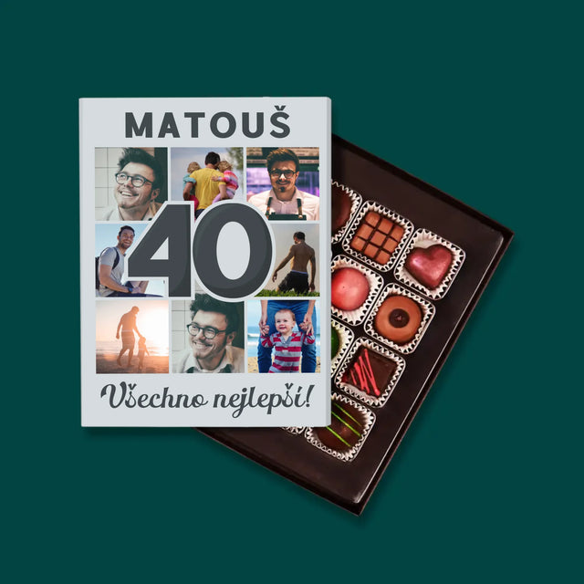 Fotokoláž: 40 Let - Pralinky