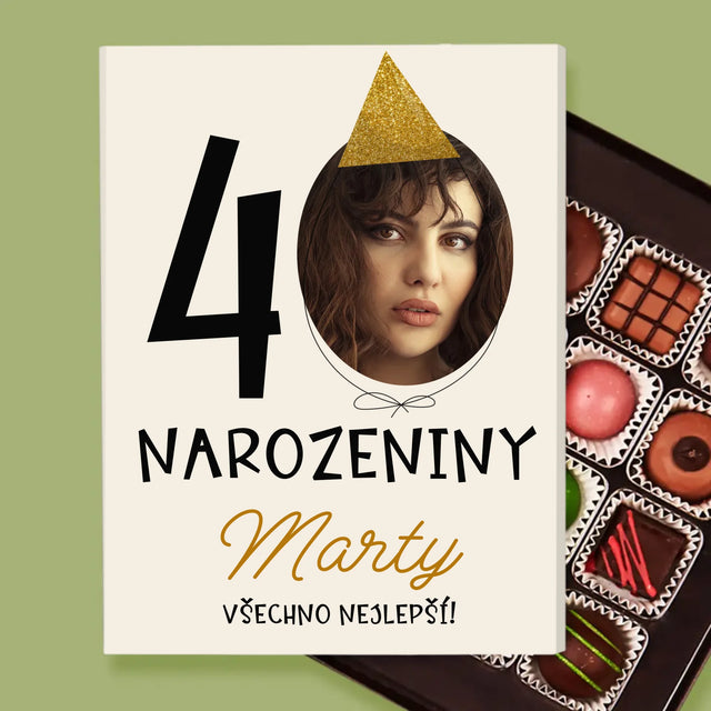 Fotka S Textem: 40. Narozeniny Čepička - Pralinky