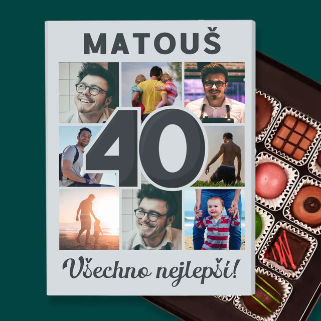 Fotokoláž: 40 Let - Pralinky