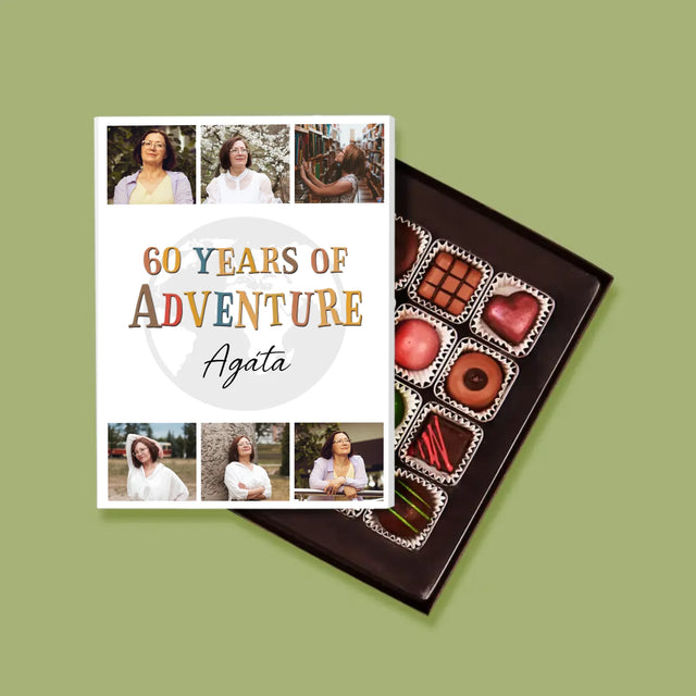 Fotokoláž: 60 Years Of Adventure - Pralinky