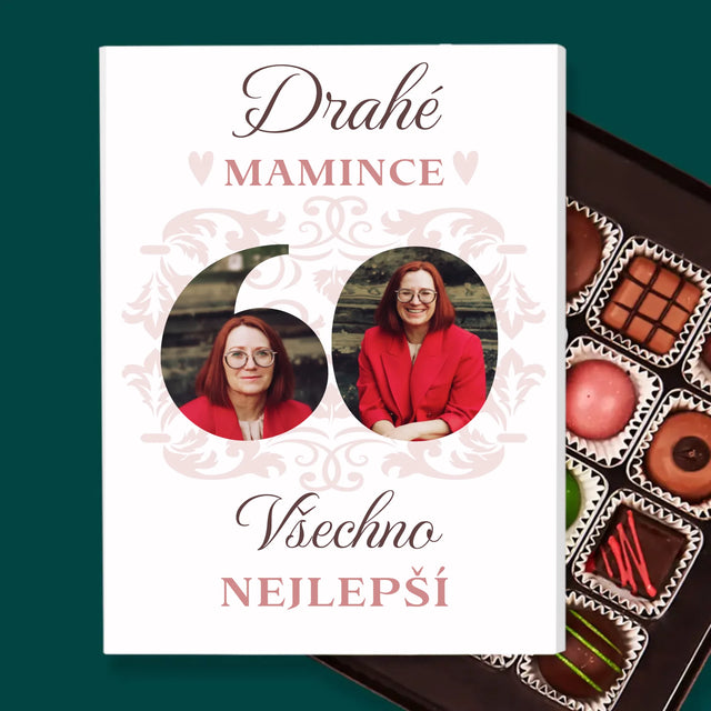 Slovo Z Fotek: Drahé Mamince K Jejím 60. Narozeninám - Pralinky