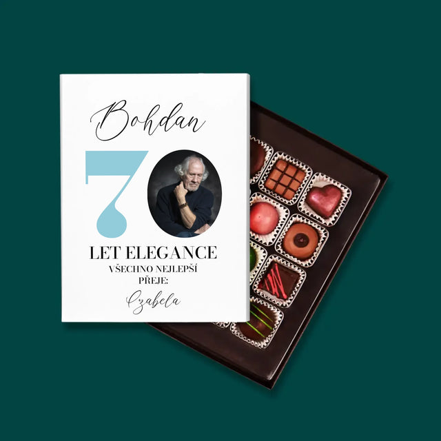 Fotka S Textem: 70 Let Elegance - Pralinky
