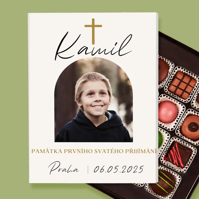 Fotka S Textem: Památka Přijímání Klasická - Pralinky