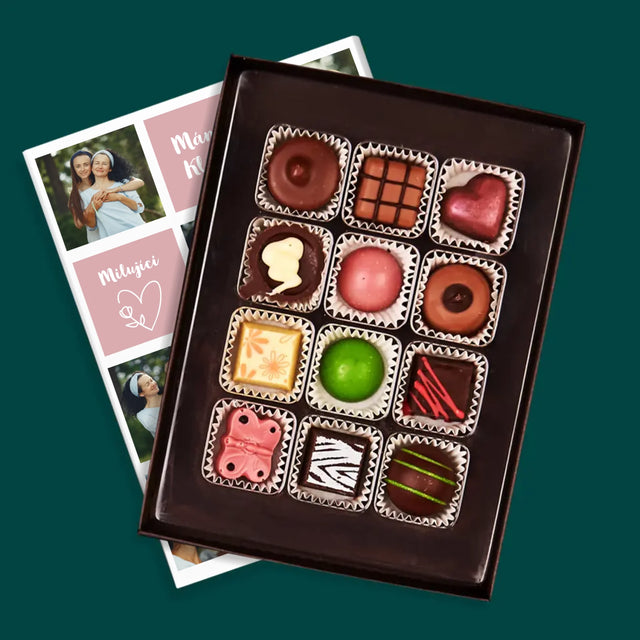 Fotokoláž: Vlastnosti Maminky - Pralinky