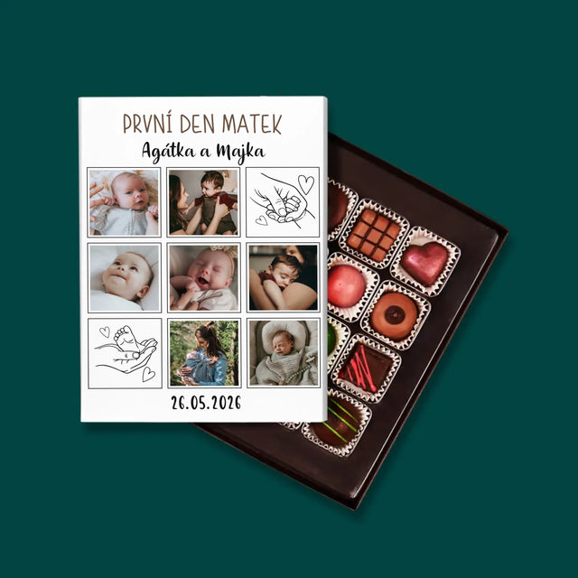 Fotokoláž: První Den Matek Kresby - Pralinky