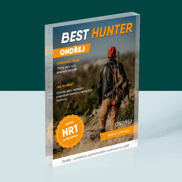 Obálka Časopisu: Best Hunter - Akrylový Blok