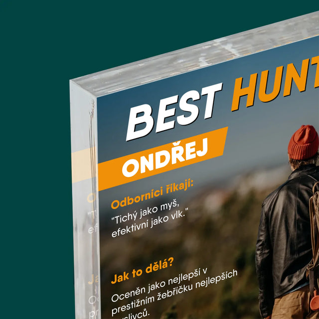 Obálka Časopisu: Best Hunter - Akrylový Blok