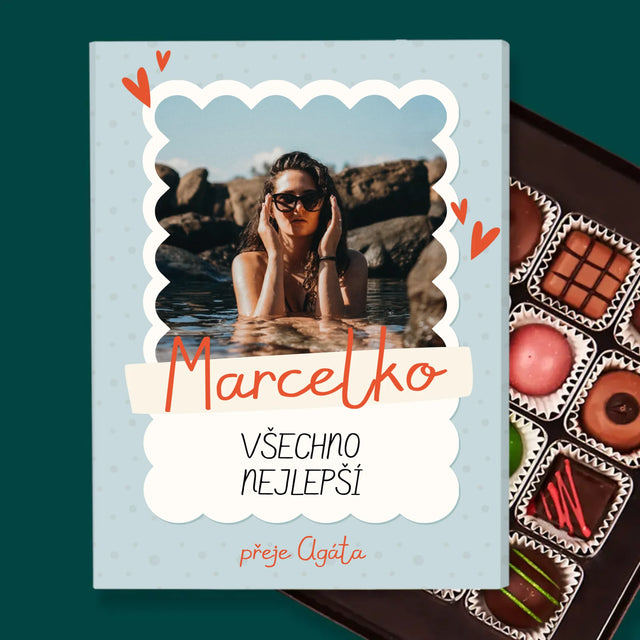 Fotka S Textem: Narozeninový Rámeček - Pralinky