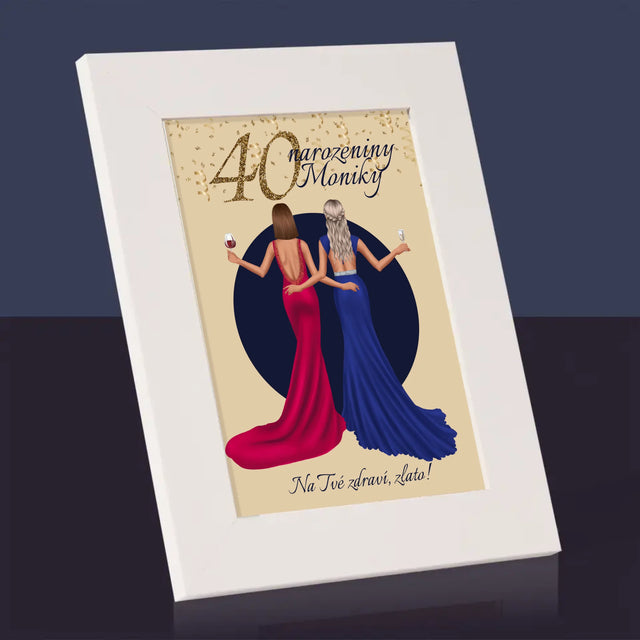 Designér Postav: 40. Narozeniny - Fotorámeček