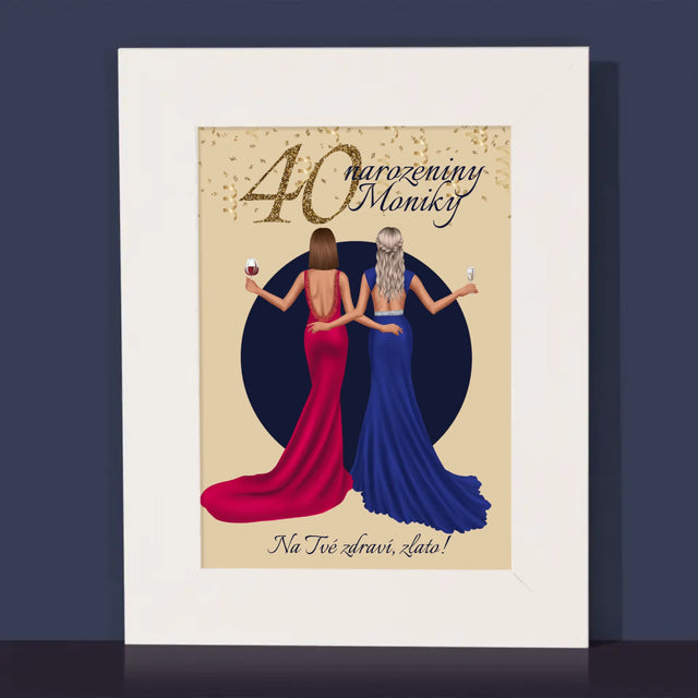 Designér Postav: 40. Narozeniny - Fotorámeček
