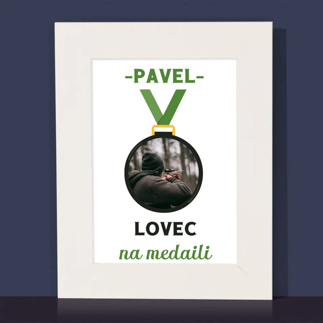 Fotka S Textem: Lovec Na Medaili - Fotorámeček