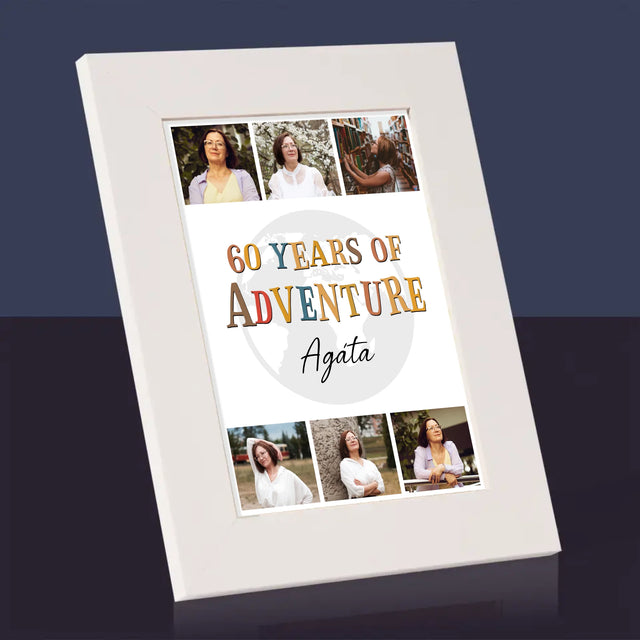 Fotokoláž: 60 Years Of Adventure - Fotorámeček