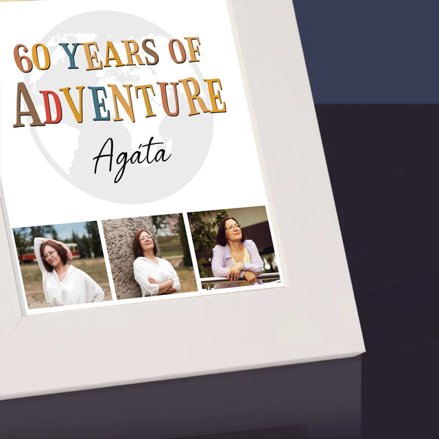 Fotokoláž: 60 Years Of Adventure - Fotorámeček