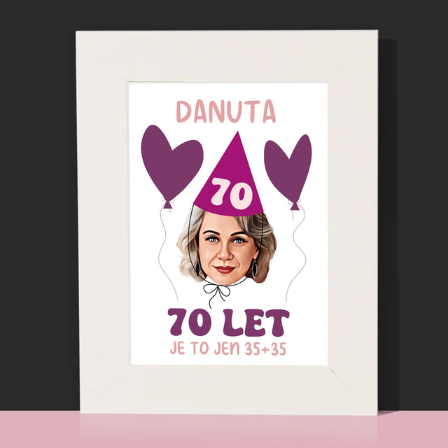 Tvoje Postava: Narozeninový Portrét - Fotorámeček
