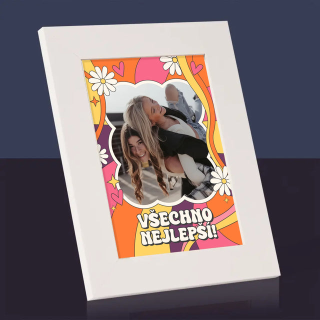 Fotka S Textem: Všechno Nejlepší Groovy - Fotorámeček