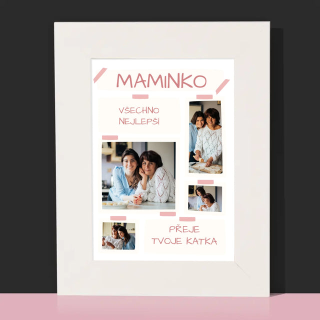 Fotokoláž: Maminko Všechno Nejlepší - Fotorámeček